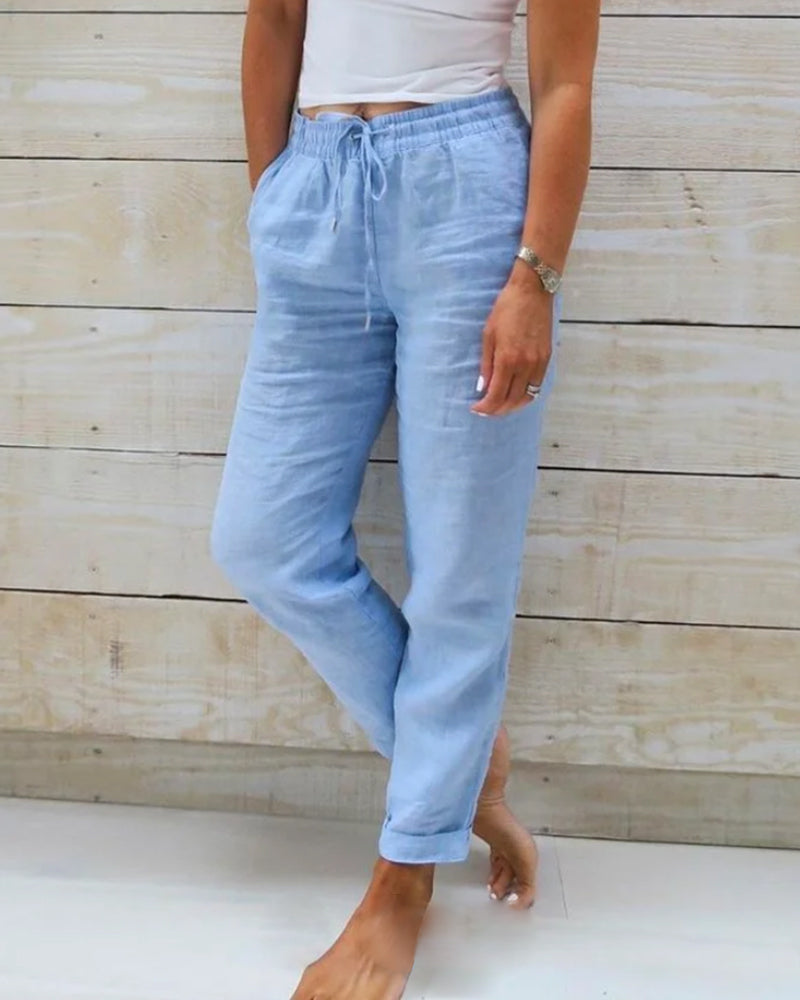 Charlie - Casual Chic Straight Trousers