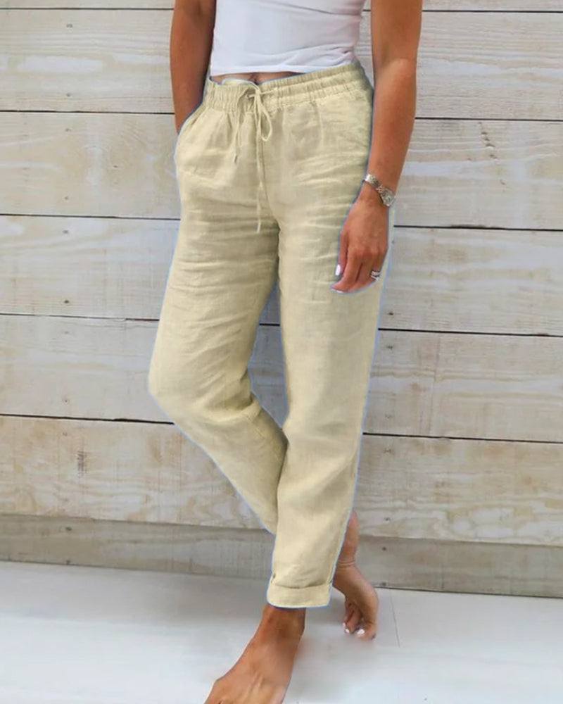 Charlie - Casual Chic Straight Trousers