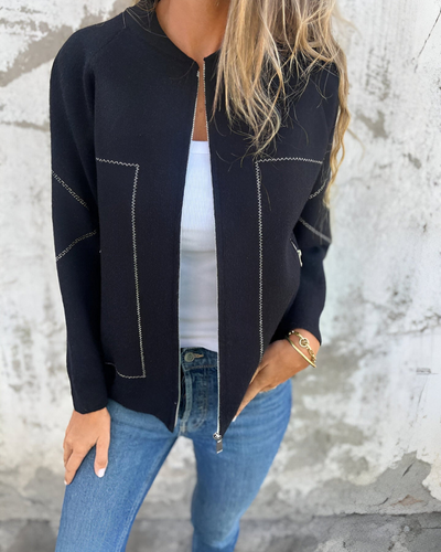 Gia - Zip-Up Bomber Jacket