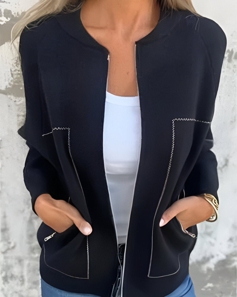 Gia - Zip-Up Bomber Jacket