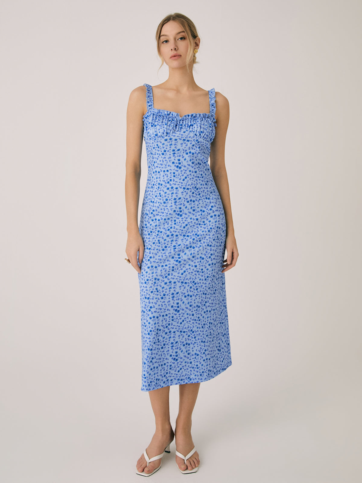 Avalon - Floral Elegance Midi Dress