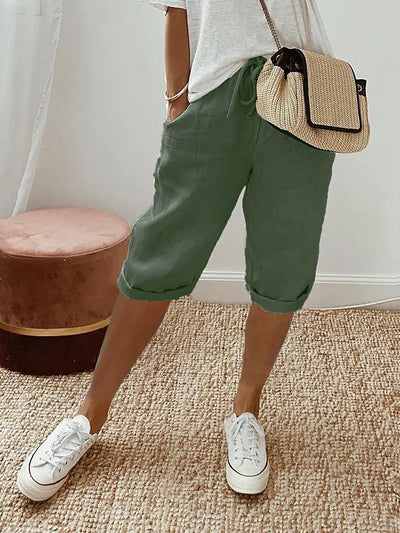 Indi - Cotton-Linen Women's Pants