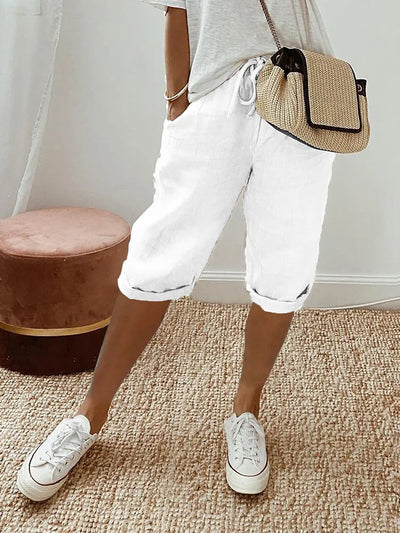 Indi - Cotton-Linen Women's Pants