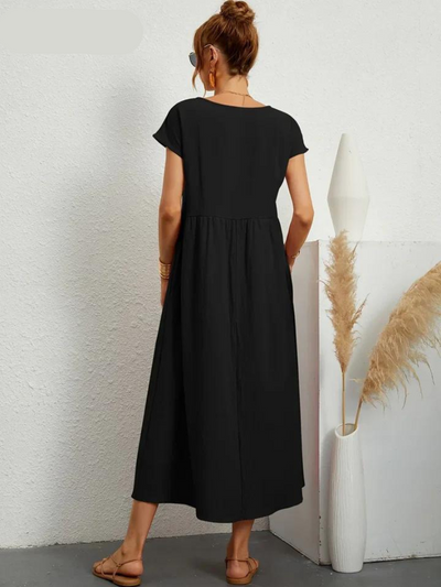 Hayley - Elegant Dress Made of Cotton and Linen