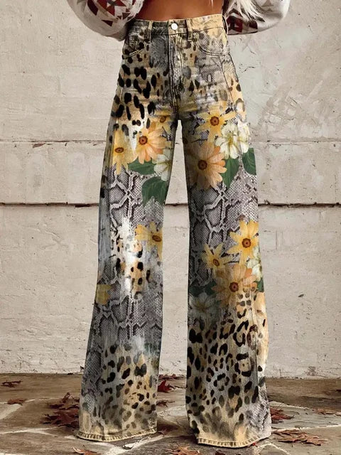 Lillian - Casual High-Waisted Wide-Leg Pants