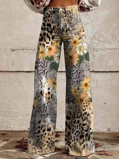 Lillian - Casual High-Waisted Wide-Leg Pants