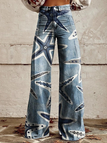 Claire - High-Waisted Flared Wide-Leg Pants