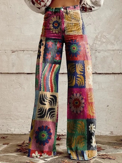 Grace - Loose Fit High-Waisted Flared Pants