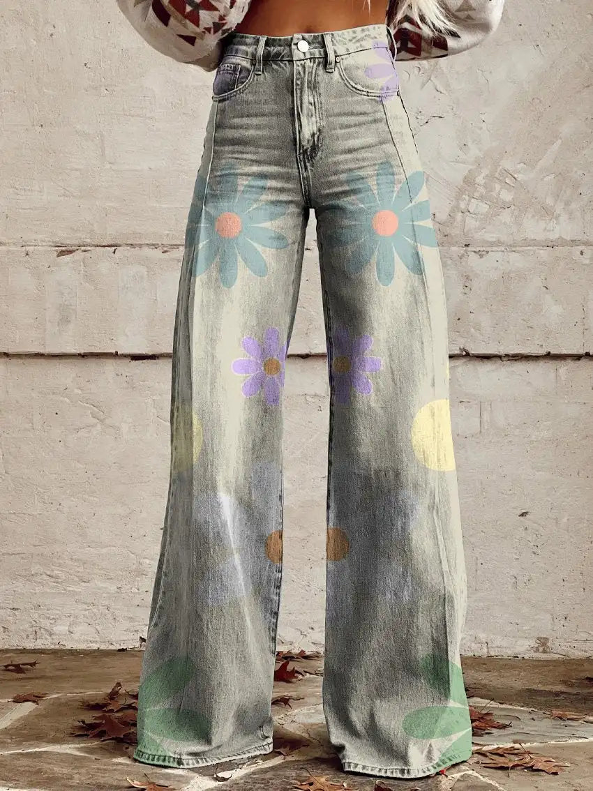 Alyssa -  Harajuku Style Wide Leg Pants