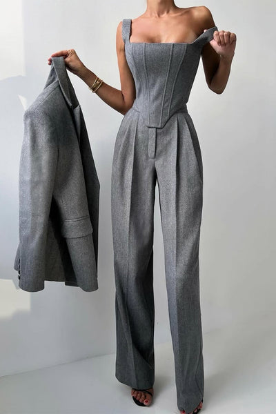 Dolce - Three-Piece Set with Double-Breasted Blazer