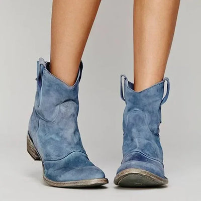 Thalia - Vintage Cowboy Ankle Boots