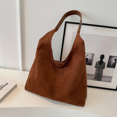 Joya - Suede Leather Tote Bag