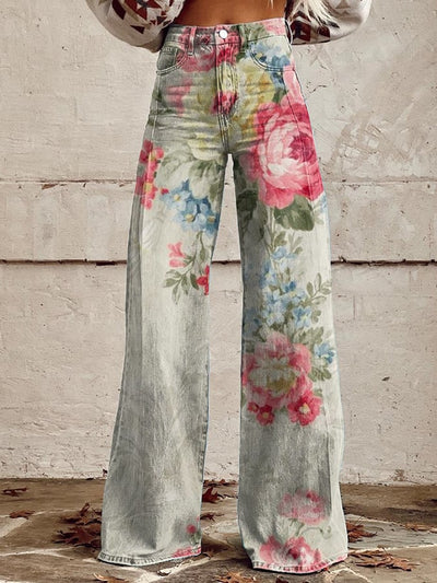 Lila - Trendy Retro High-Waisted Pants
