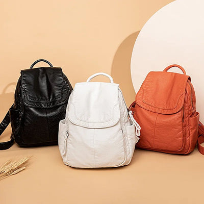 Vibe - Washed Leather Backpack