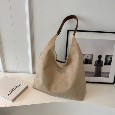 Joya - Suede Leather Tote Bag