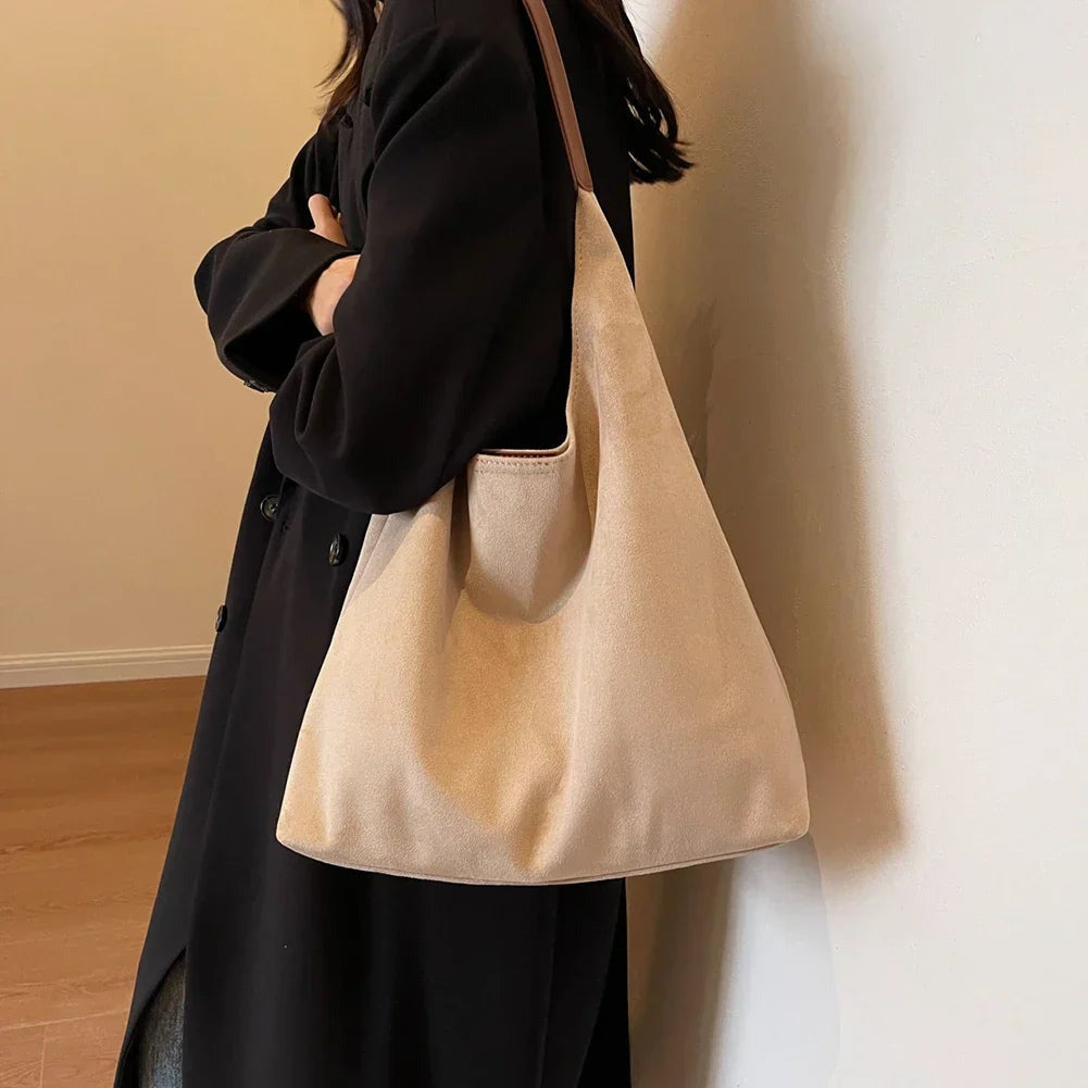 Joya - Suede Leather Tote Bag