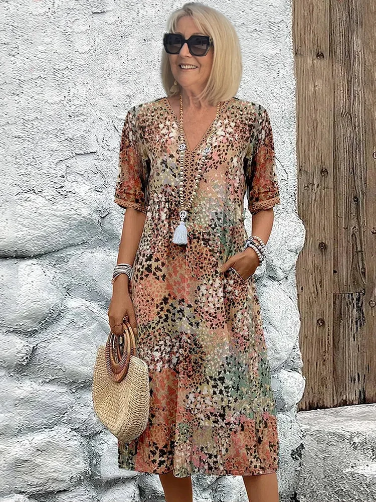 Lexie - Vibrant Mid Length Dress
