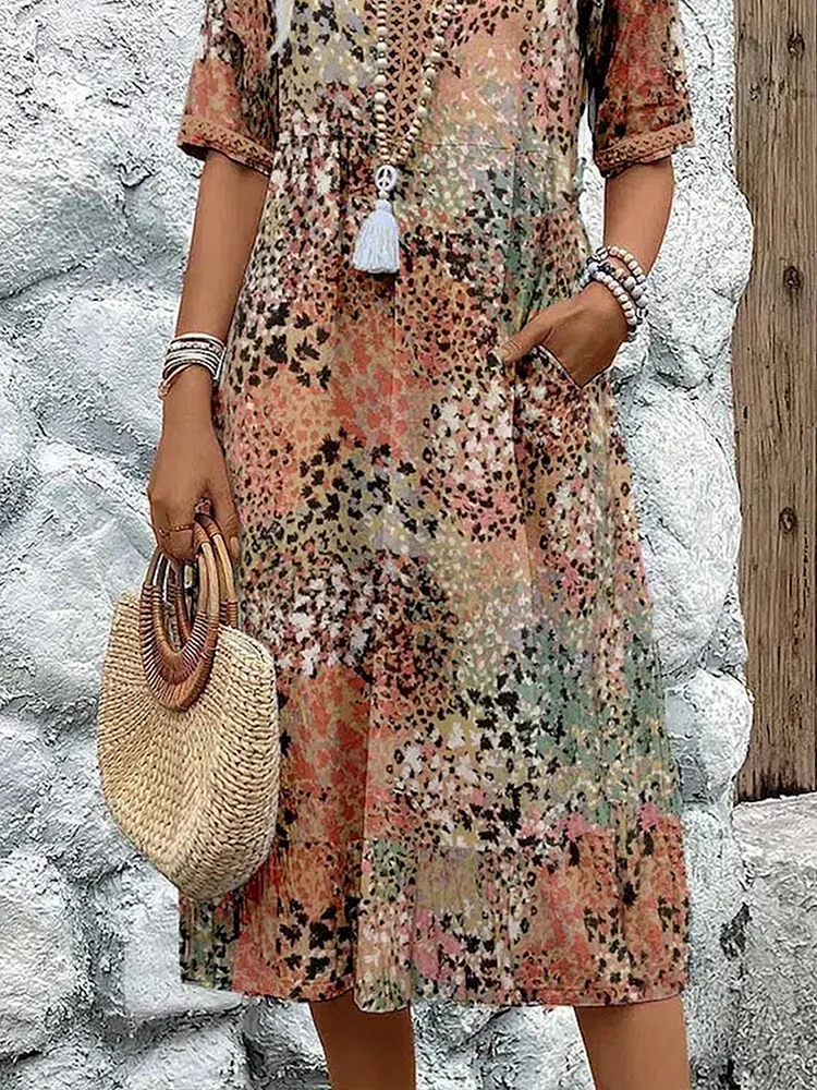 Lexie - Vibrant Mid Length Dress