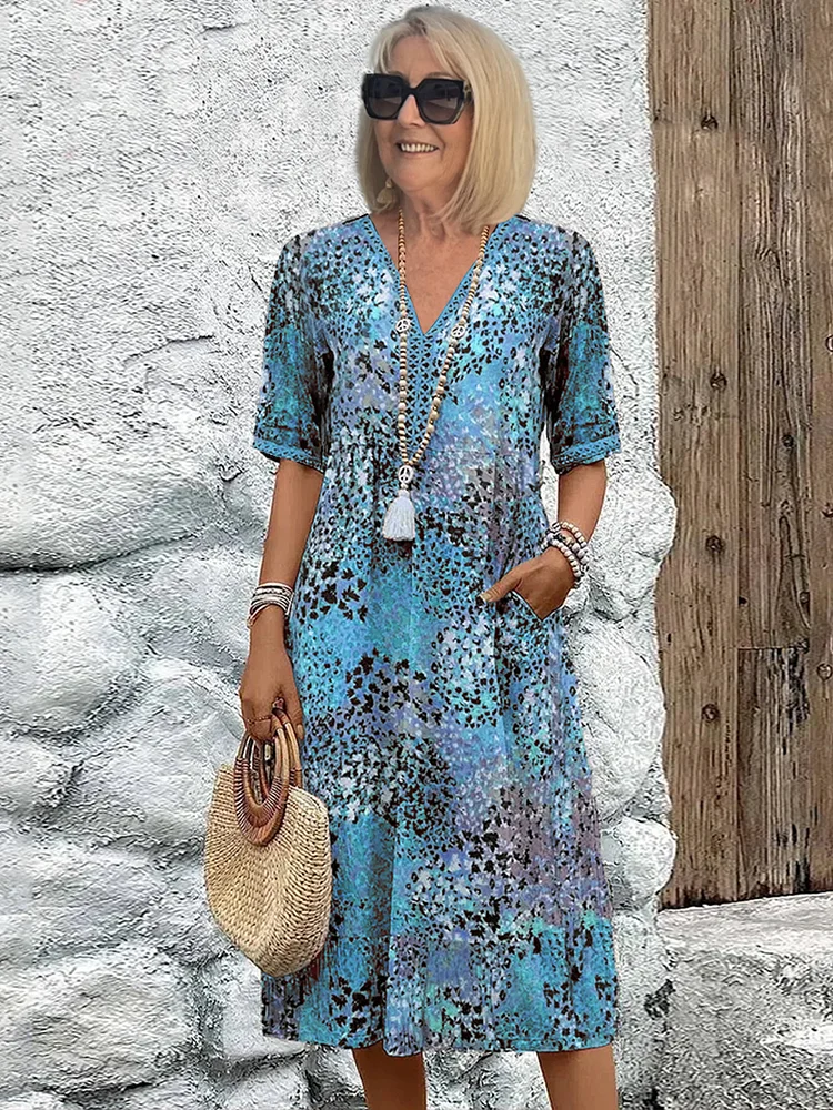 Lexie - Vibrant Mid Length Dress