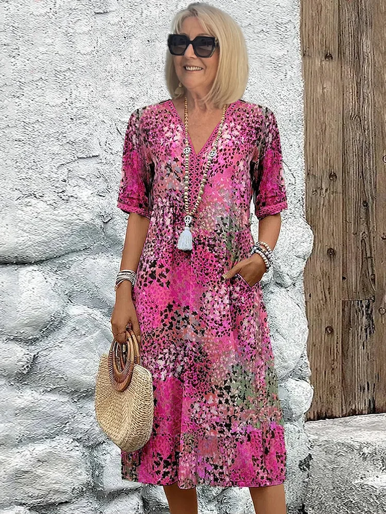 Lexie - Vibrant Mid Length Dress