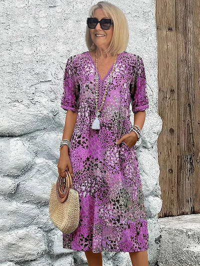 Lexie - Vibrant Mid Length Dress