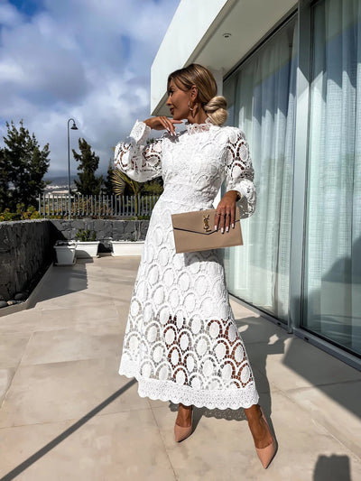 Aurelia - Elegant See-Through Maxi Dress