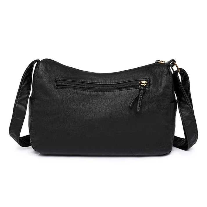 Lykke - Vintage Leather Shoulder Bag with Multiple Pockets