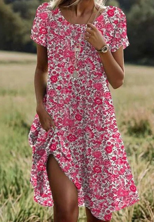Billie - Casual Boho Gradient Dress