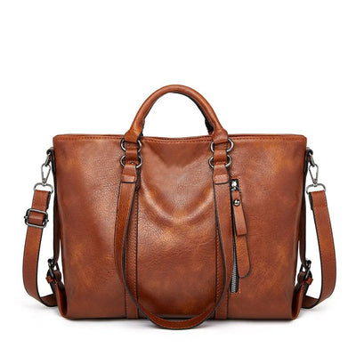 Signe - Large Capacity Leather Shoulder Bag