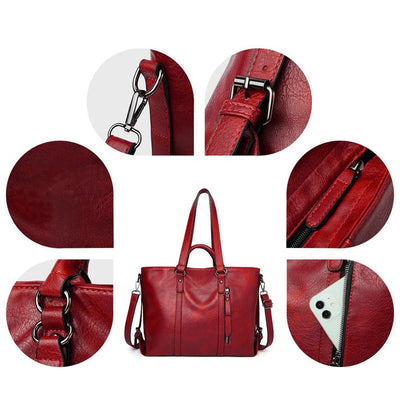 Signe - Large Capacity Leather Shoulder Bag