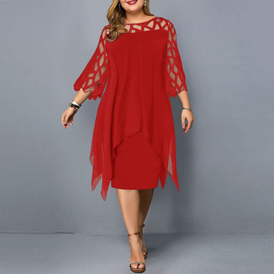 Raine - Elegant Women's Midi Dress